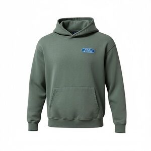 Aéropostale Unisex Green Ford Bronco 4x4 Fleece Christmas Tree Pullover Hoodie M